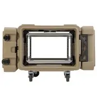 SKB 3SKB-R906U24T 6U Tan Roto Shock Rack 24 (61cm) Deep Rail To Rail