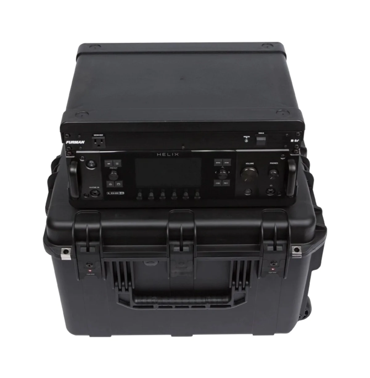 SKB 3I-231714GFX 4U iSeries Injection Moulded Guitar FX Fly Rack with Wheels