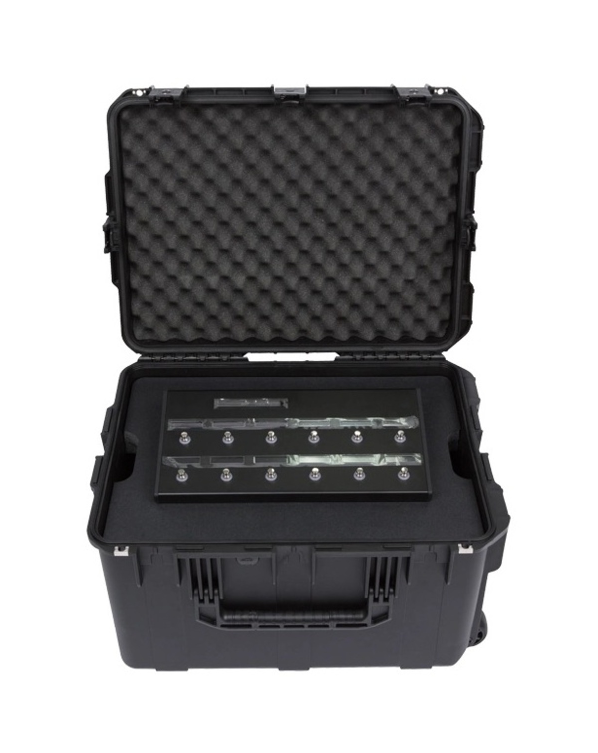 SKB 3I-231714GFX 4U iSeries Injection Moulded Guitar FX Fly Rack with Wheels