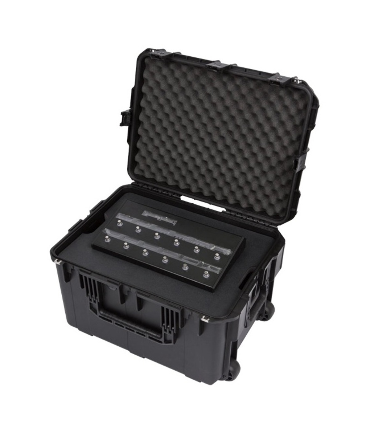 SKB 3I-231714GFX 4U iSeries Injection Moulded Guitar FX Fly Rack with Wheels