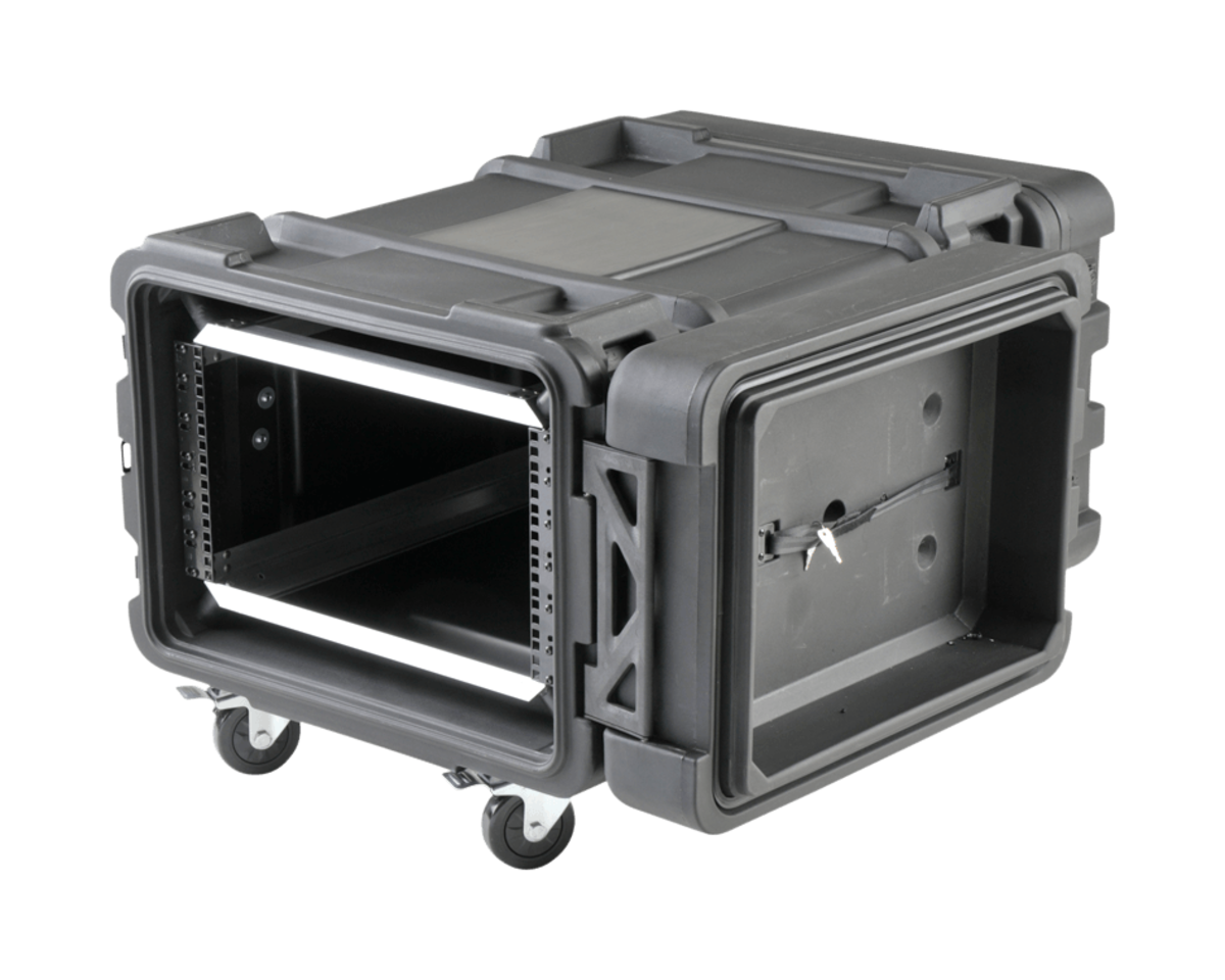 SKB 3SKB-R906U28 6U Portable Waterproof Server Rack Case 28 (710m) Deep Rail To Rail